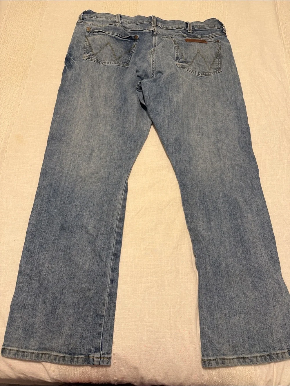 TWO PAIR Wrangler Light Blue Men’s Slim Bootcut Jeans 40x32